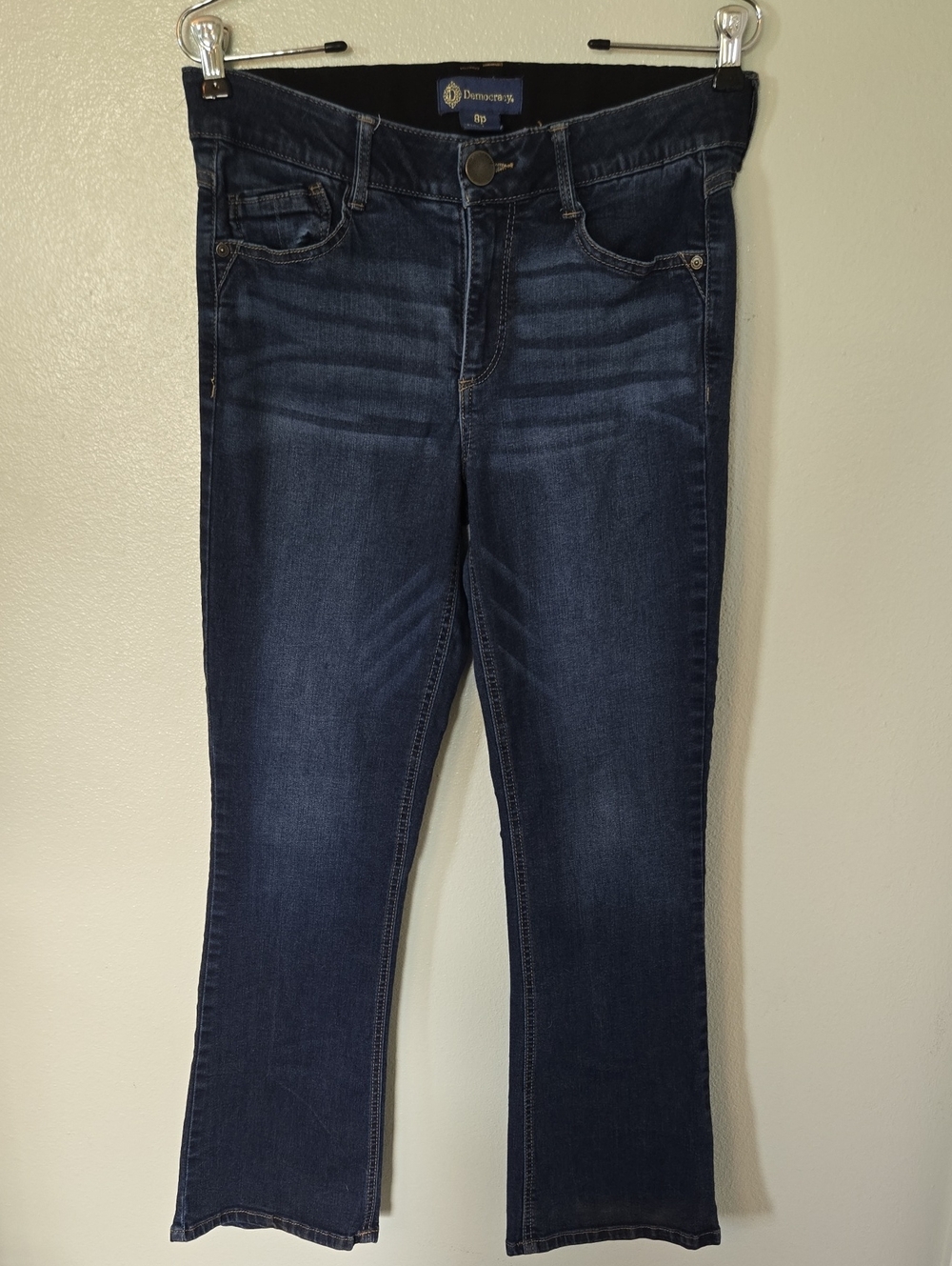 Democracy | Dark Wash Ab Solution Bootcut Jeans Size 8 Petite